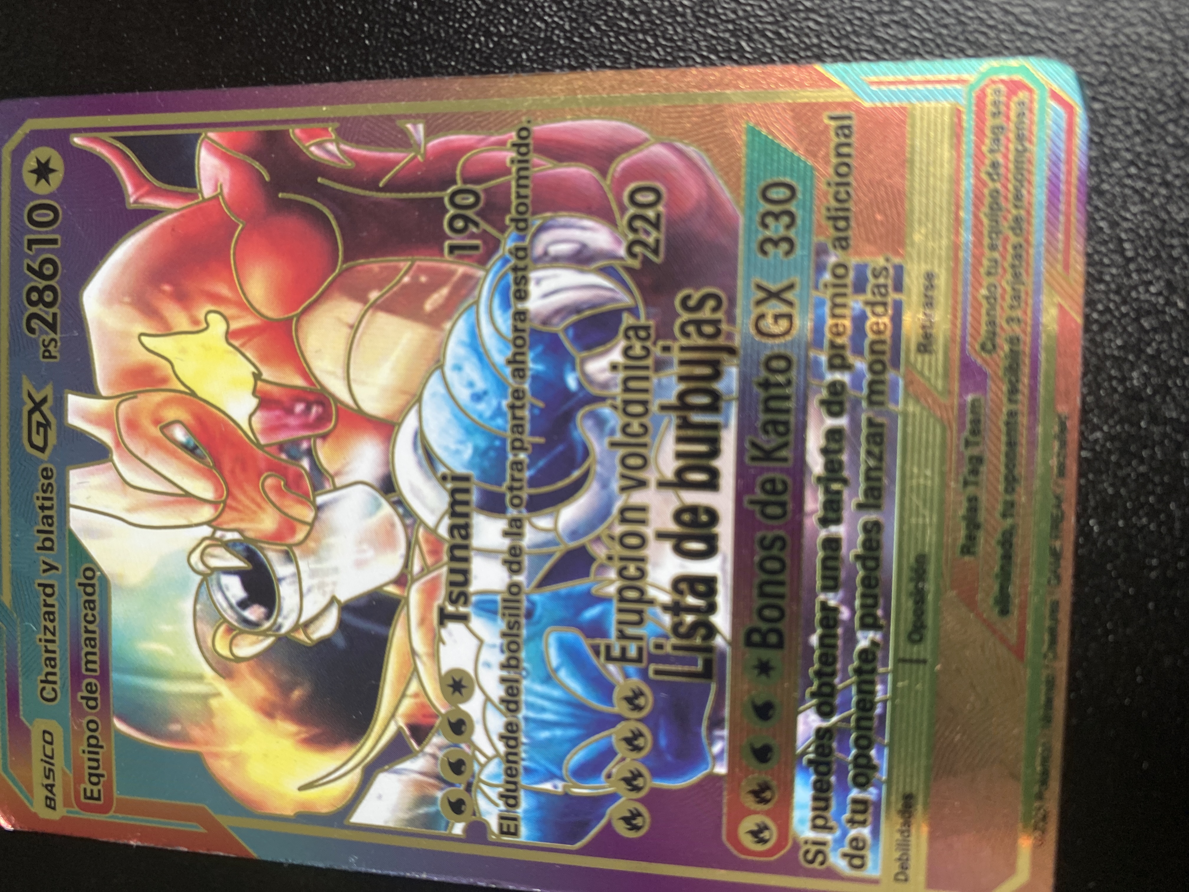 Charizard y blatise